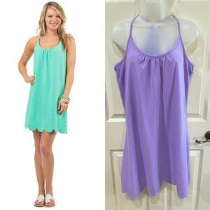 NWT Southern Living Seabreeze Scalloped Sun Dress in Lilac Size Medium